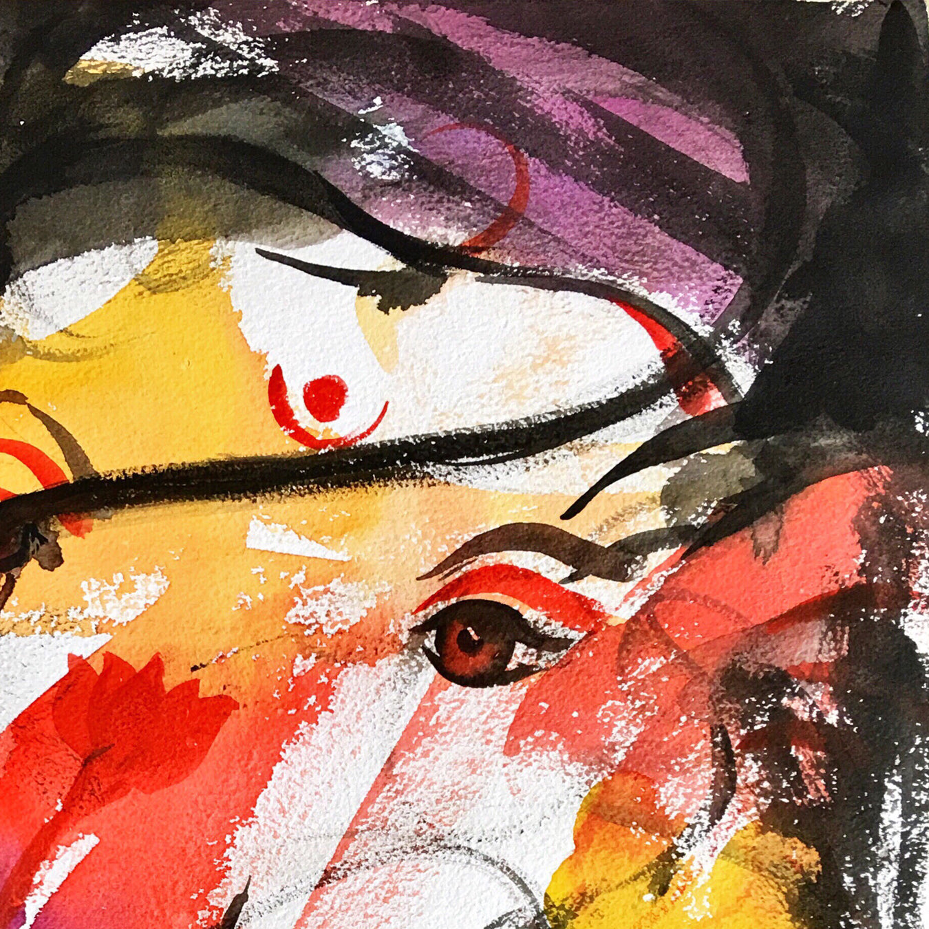 Ganesha-21 - SUJITH KUMAR GS MANDYA Art Studio Gallery (SKGSM Art Studio Gallery)