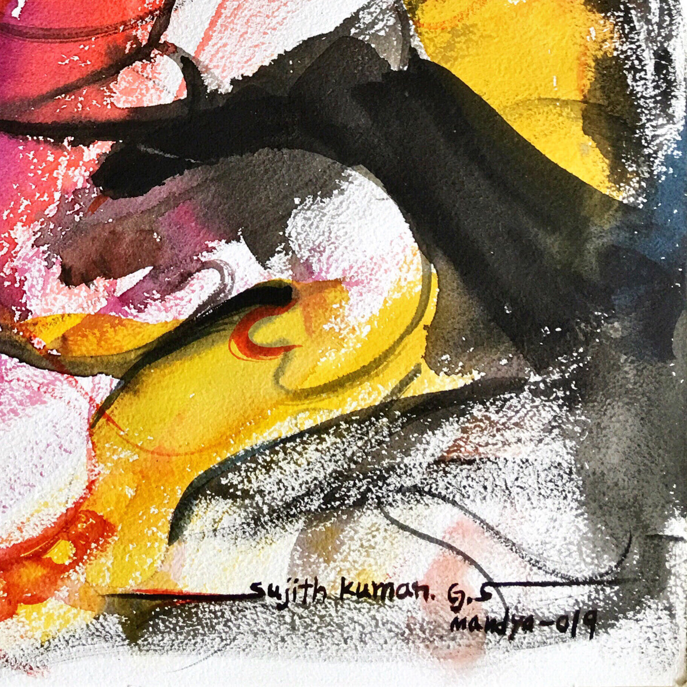 Ganesha-21 - SUJITH KUMAR GS MANDYA Art Studio Gallery (SKGSM Art Studio Gallery)