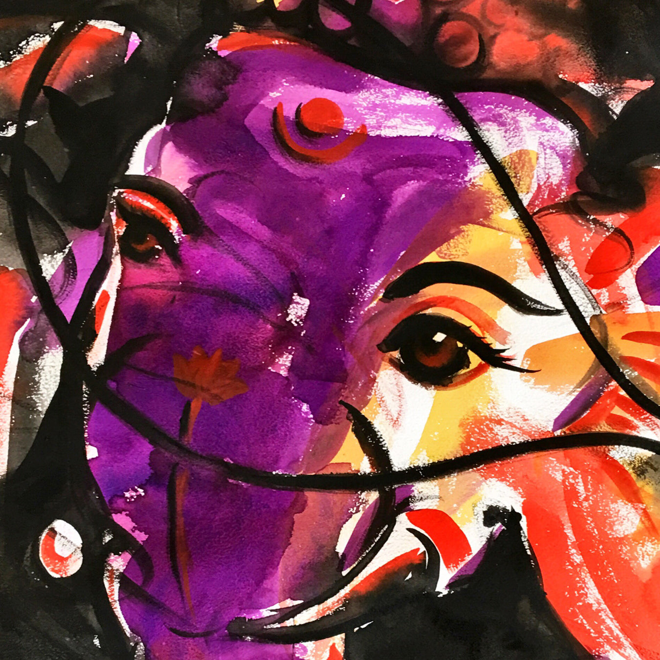 Ganesha-23 - SUJITH KUMAR GS MANDYA Art Studio Gallery (SKGSM Art Studio Gallery)