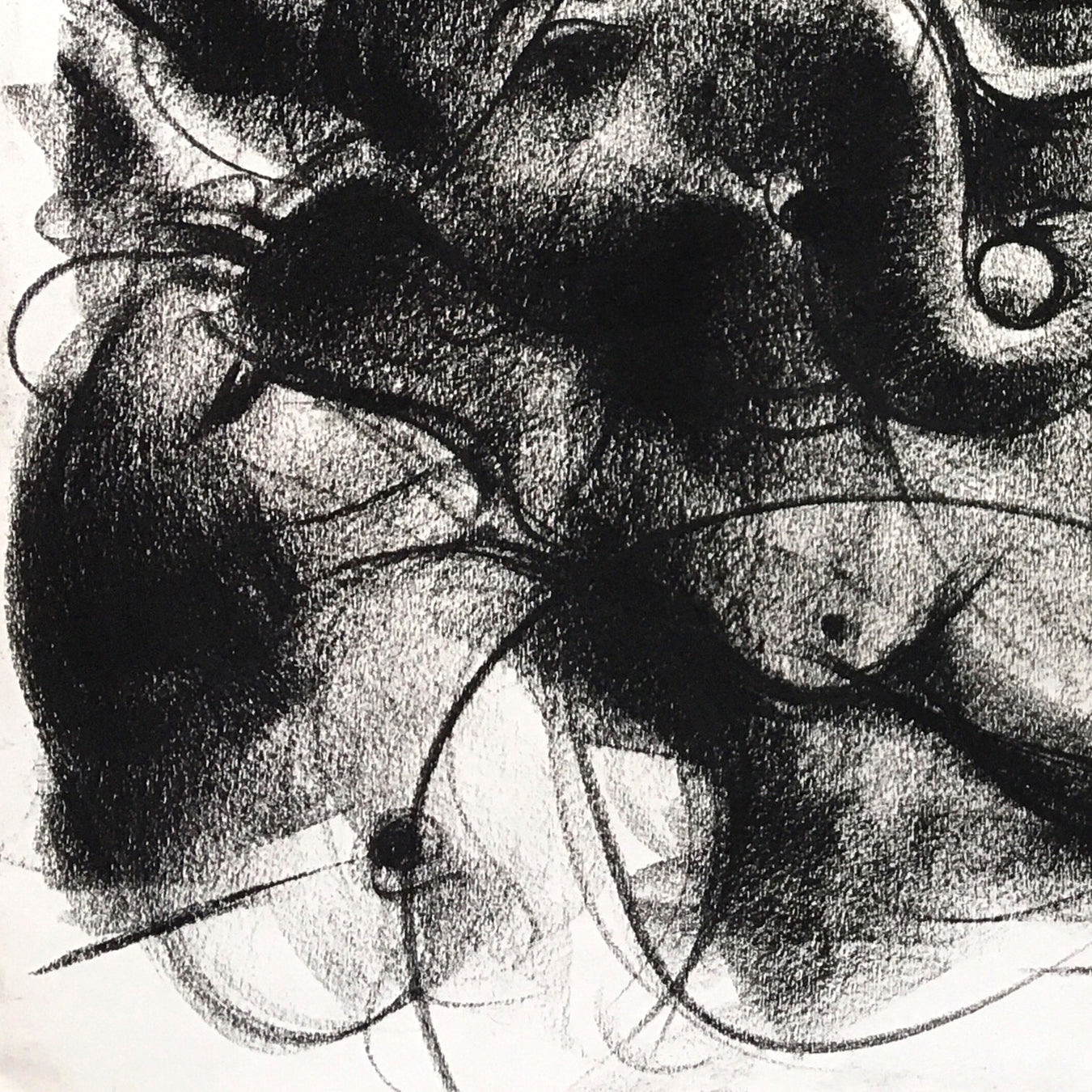 Charcoal Ganesha-3 - SUJITH KUMAR GS MANDYA Art Studio Gallery (SKGSM Art Studio Gallery)