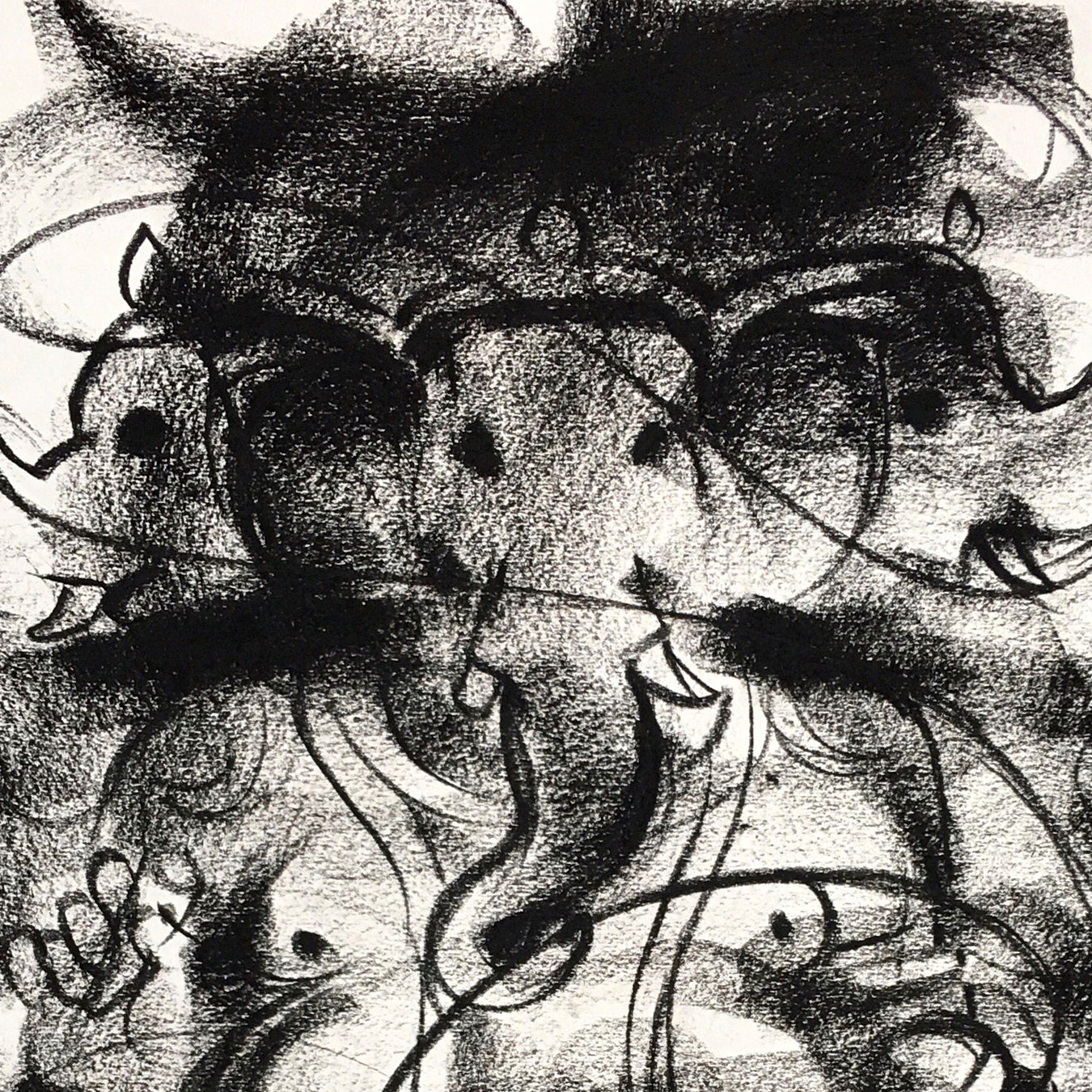 Charcoal Ganesha-6 - SUJITH KUMAR GS MANDYA Art Studio Gallery (SKGSM Art Studio Gallery)