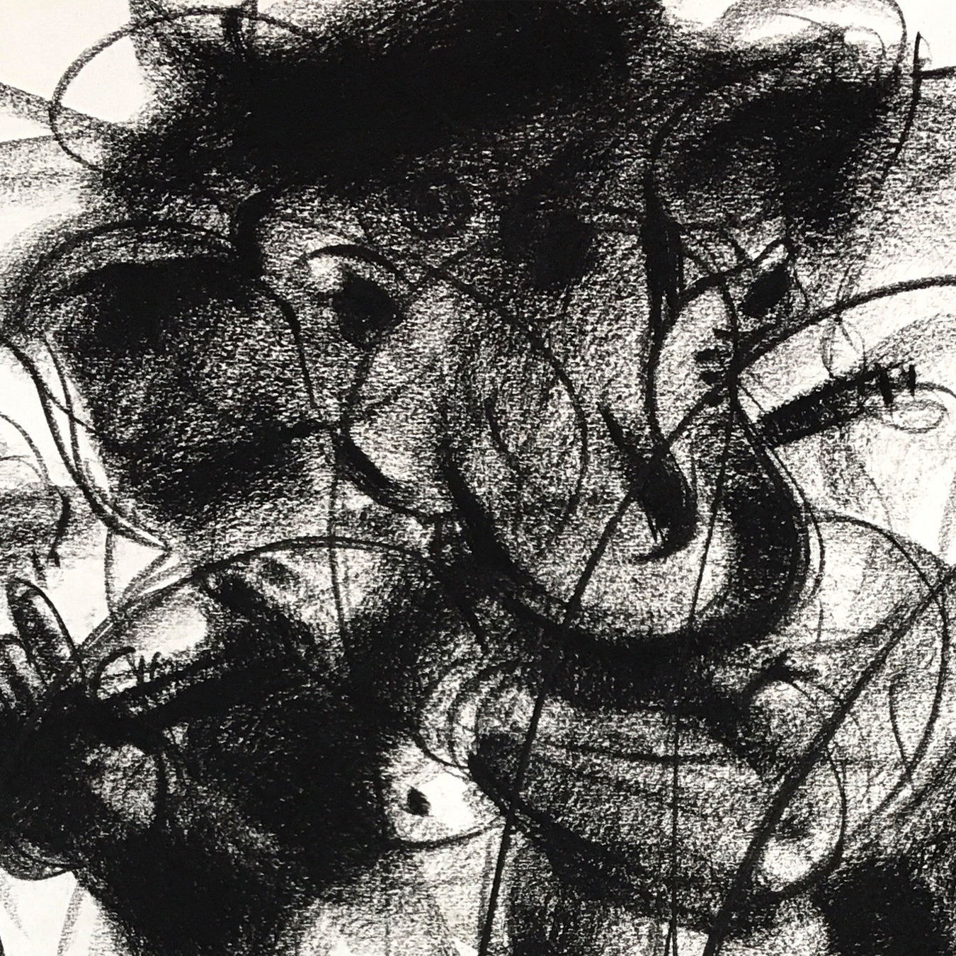 Charcoal Ganesha-8 - SUJITH KUMAR GS MANDYA Art Studio Gallery (SKGSM Art Studio Gallery)