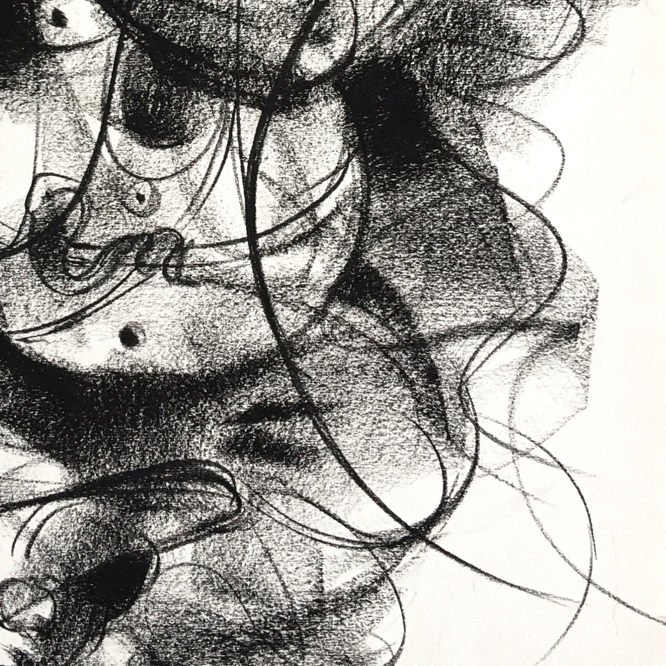 Charcoal Ganesha-8 - SUJITH KUMAR GS MANDYA Art Studio Gallery (SKGSM Art Studio Gallery)