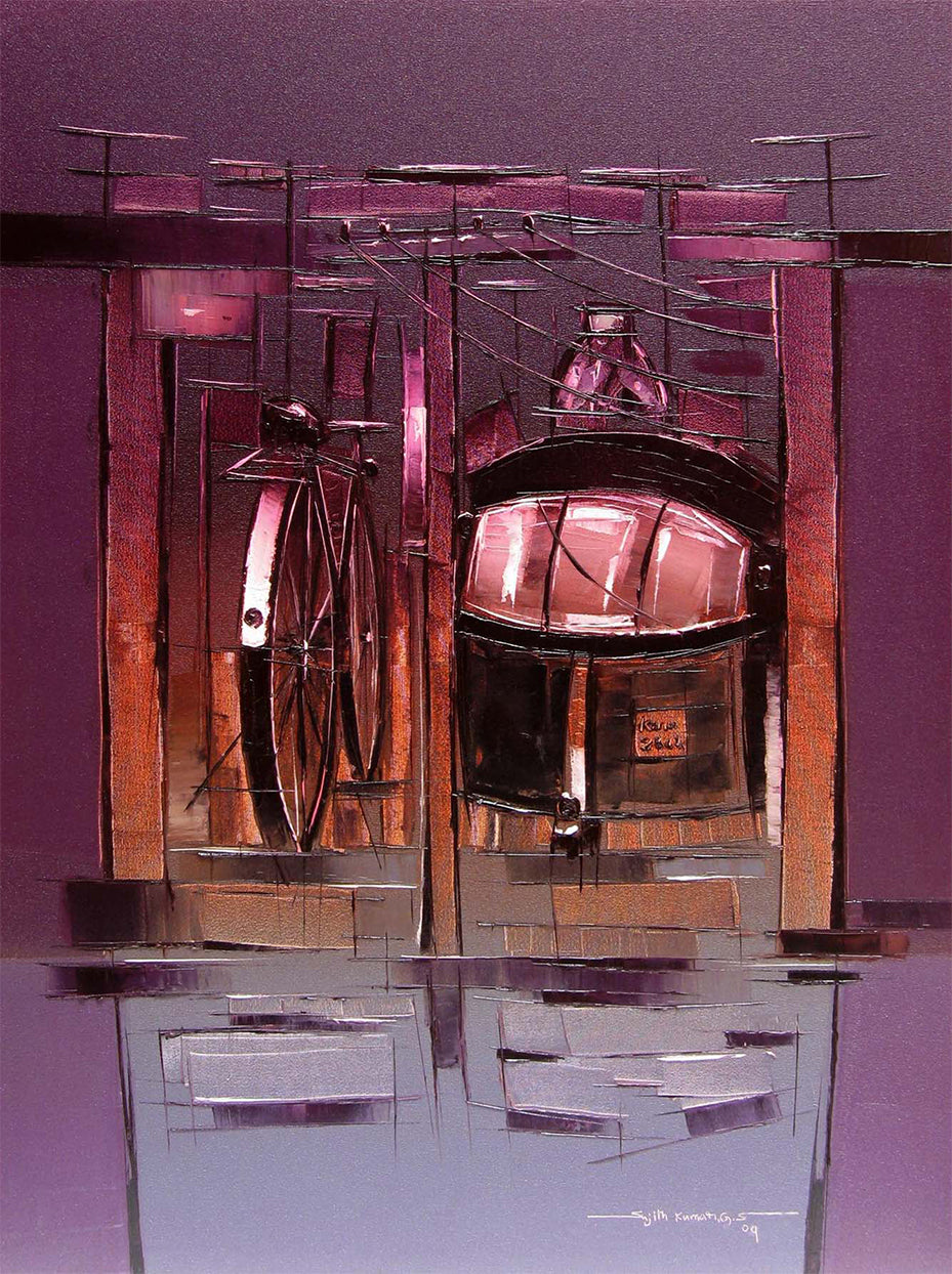 Traffic Control-01 - SUJITH KUMAR GS MANDYA Art Studio Gallery (SKGSM Art Studio Gallery)