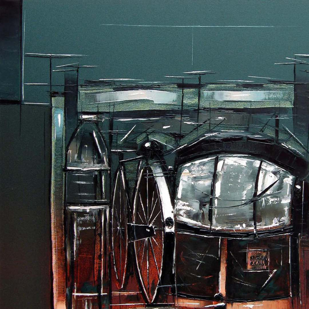 Traffic Control-02 - SUJITH KUMAR GS MANDYA Art Studio Gallery (SKGSM Art Studio Gallery)