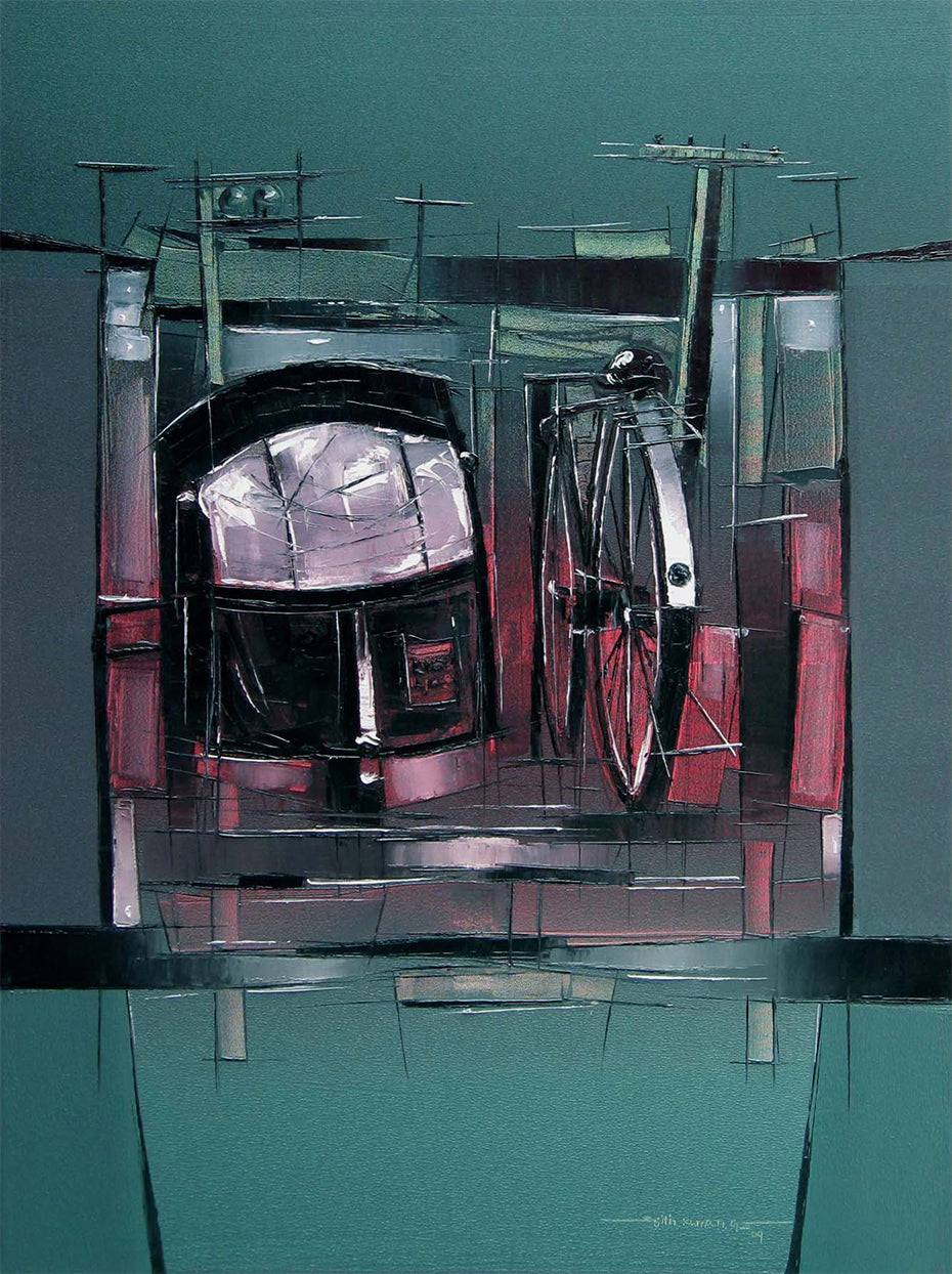 Traffic Control-04 - SUJITH KUMAR GS MANDYA Art Studio Gallery (SKGSM Art Studio Gallery)