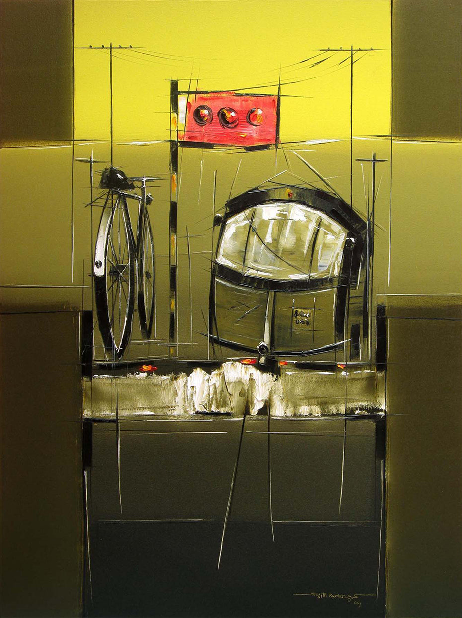 Traffic Control-09 - SUJITH KUMAR GS MANDYA Art Studio Gallery (SKGSM Art Studio Gallery)