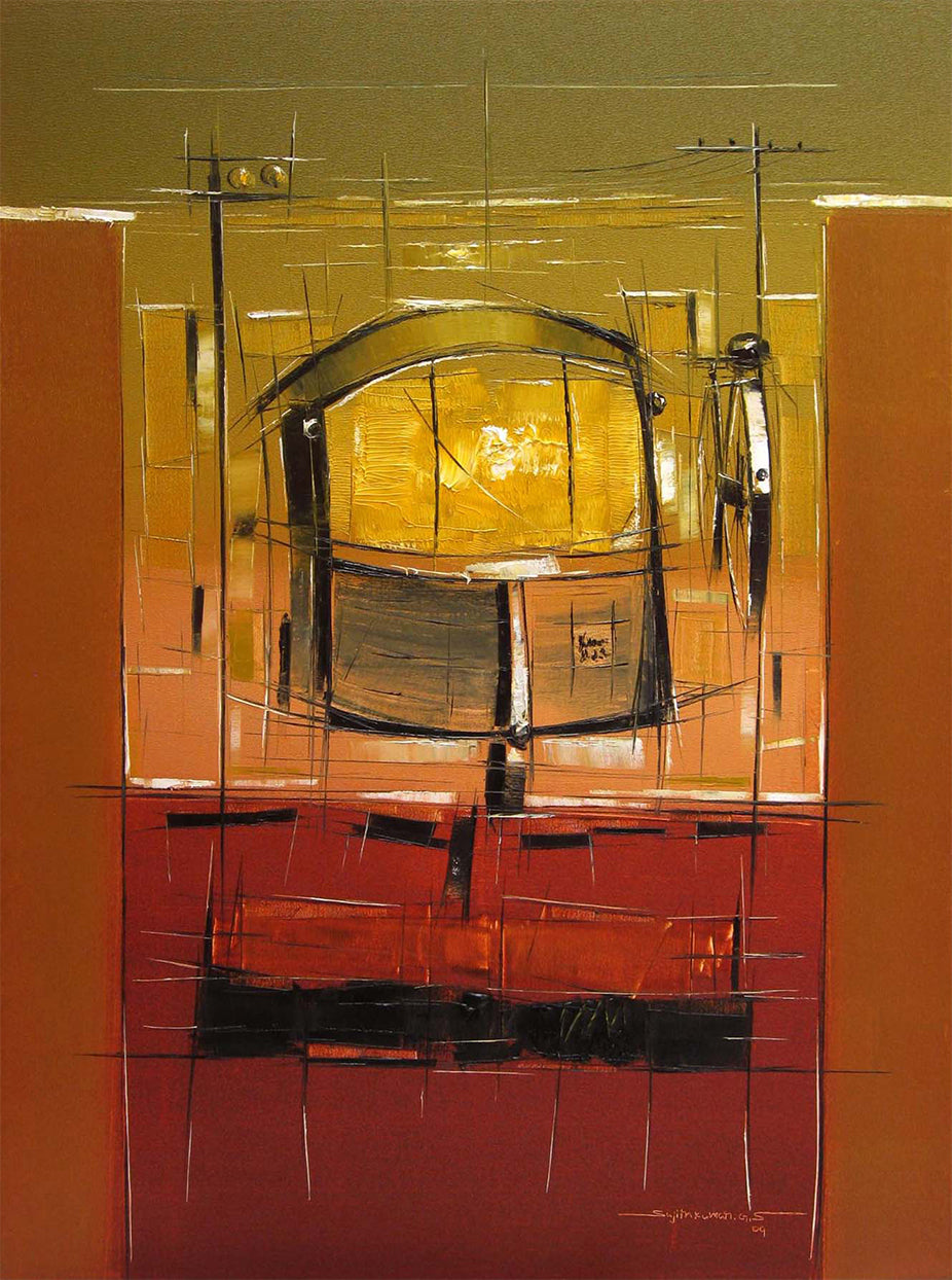 Traffic Control-10 - SUJITH KUMAR GS MANDYA Art Studio Gallery (SKGSM Art Studio Gallery)
