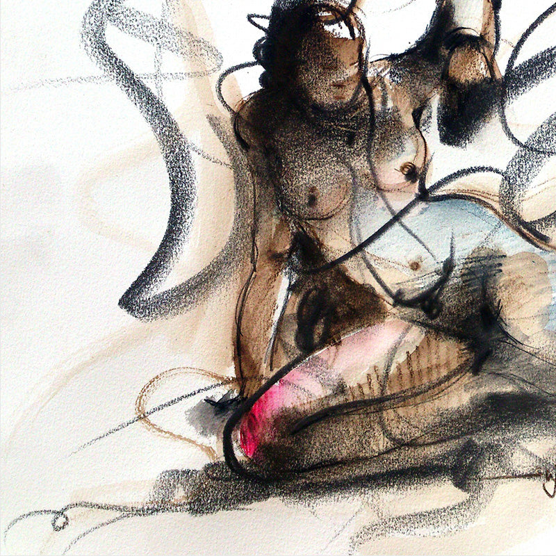Nude Drawing-075 - SUJITH KUMAR GS MANDYA Art Studio Gallery (SKGSM Art Studio Gallery)