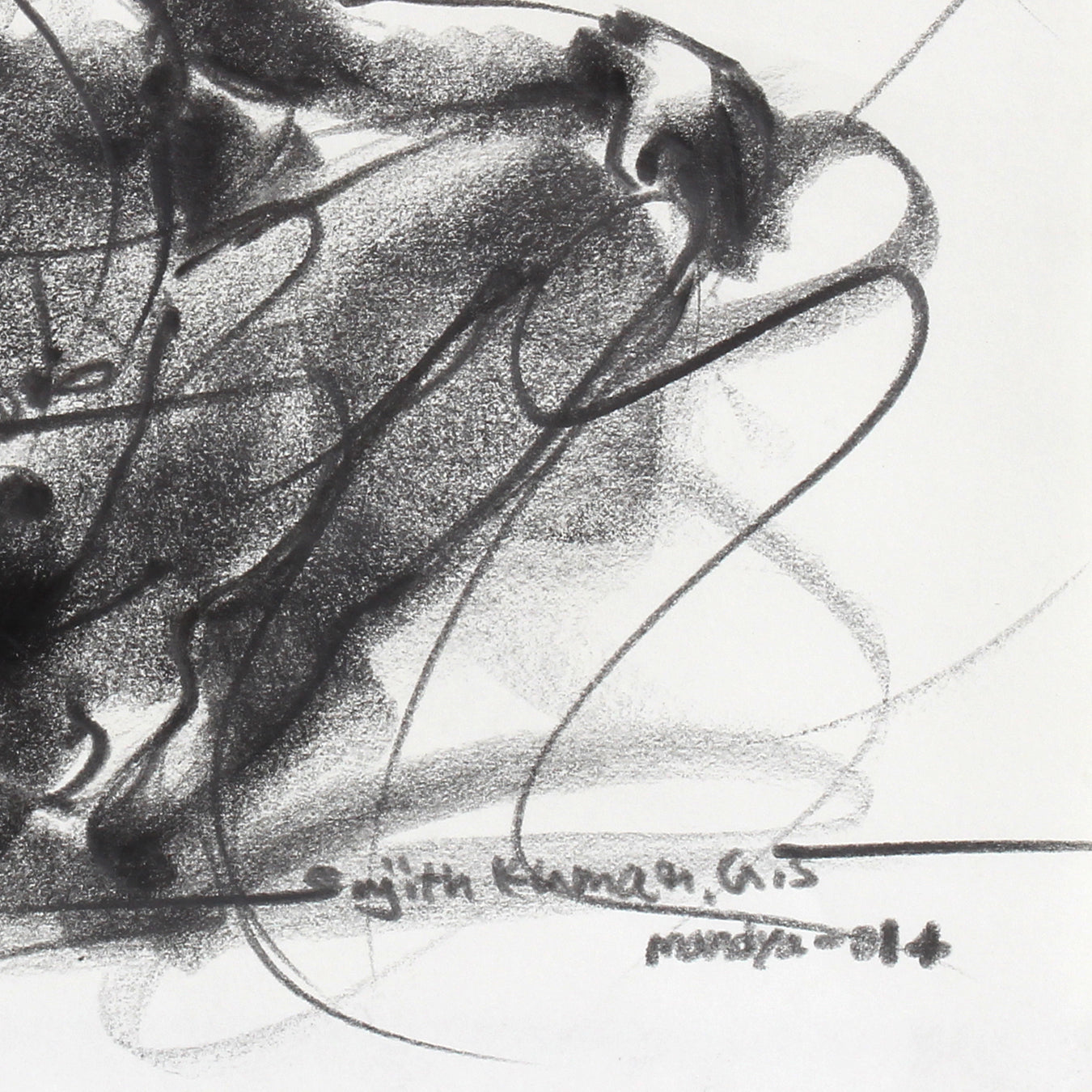 Nude Drawing-041 - SUJITH KUMAR GS MANDYA Art Studio Gallery (SKGSM Art Studio Gallery)
