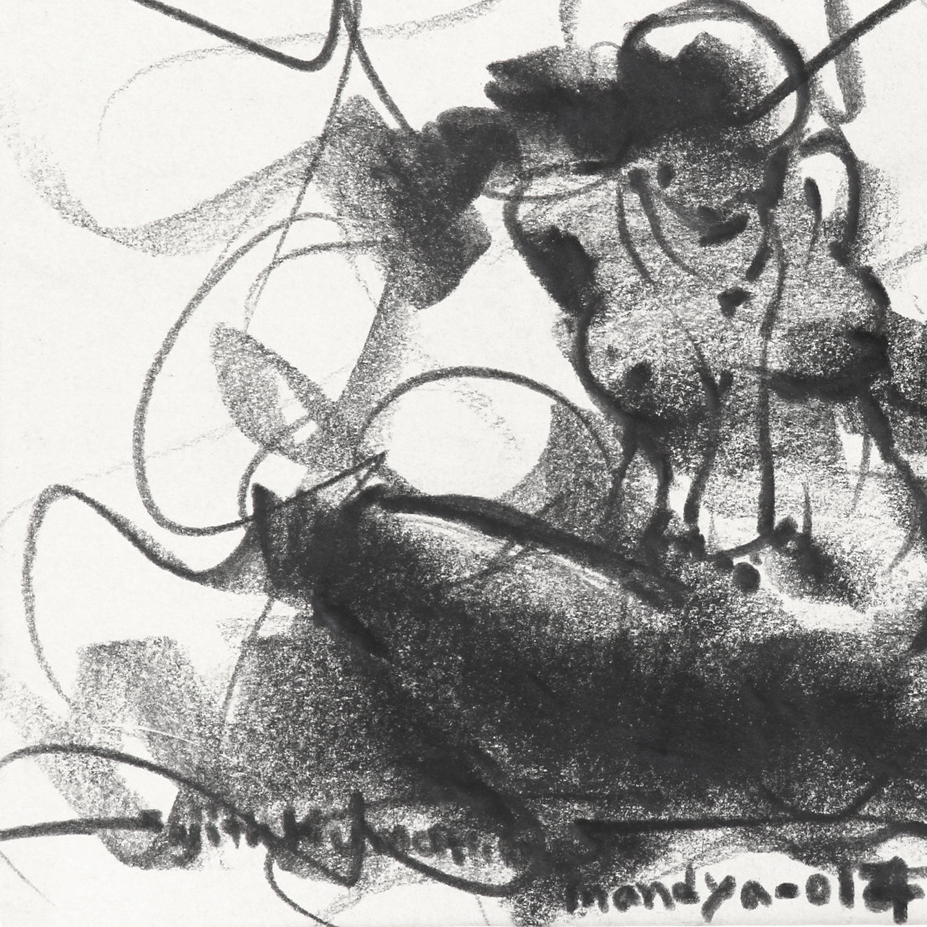 Nude Drawing-043 - SUJITH KUMAR GS MANDYA Art Studio Gallery (SKGSM Art Studio Gallery)