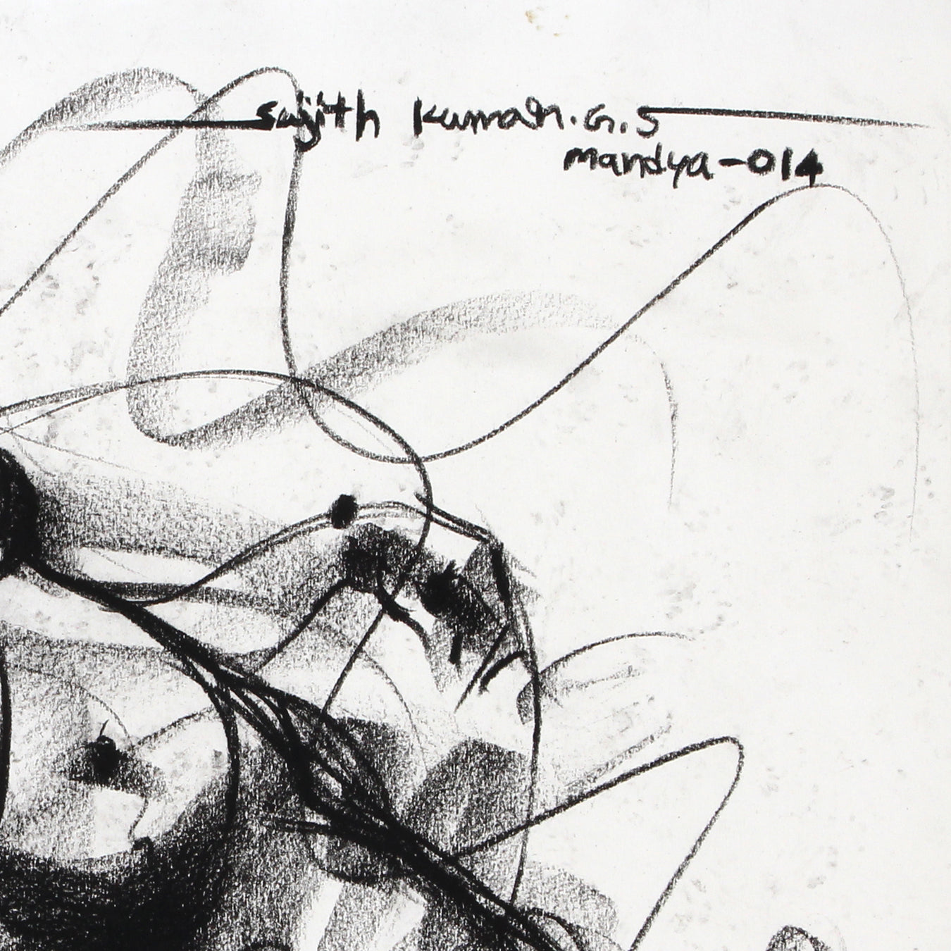 Nude Drawing-067 - SUJITH KUMAR GS MANDYA Art Studio Gallery (SKGSM Art Studio Gallery)