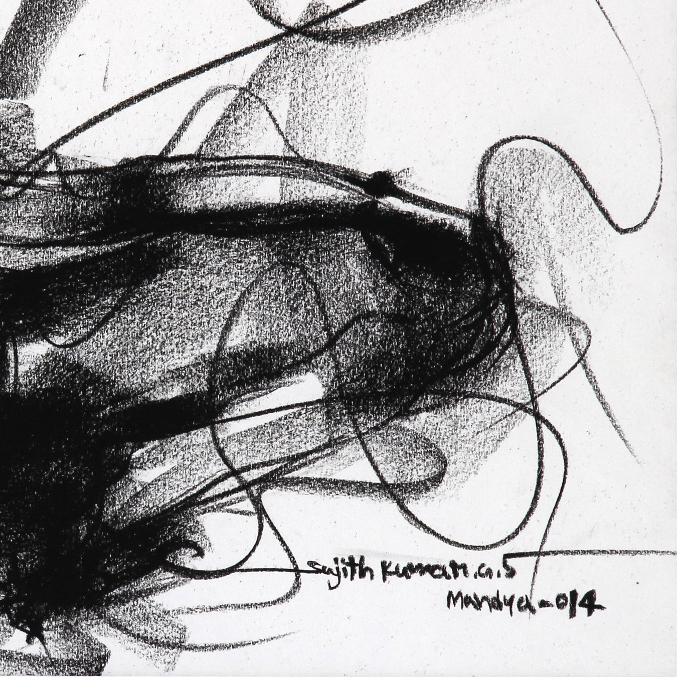 Nude Drawing-068 - SUJITH KUMAR GS MANDYA Art Studio Gallery (SKGSM Art Studio Gallery)