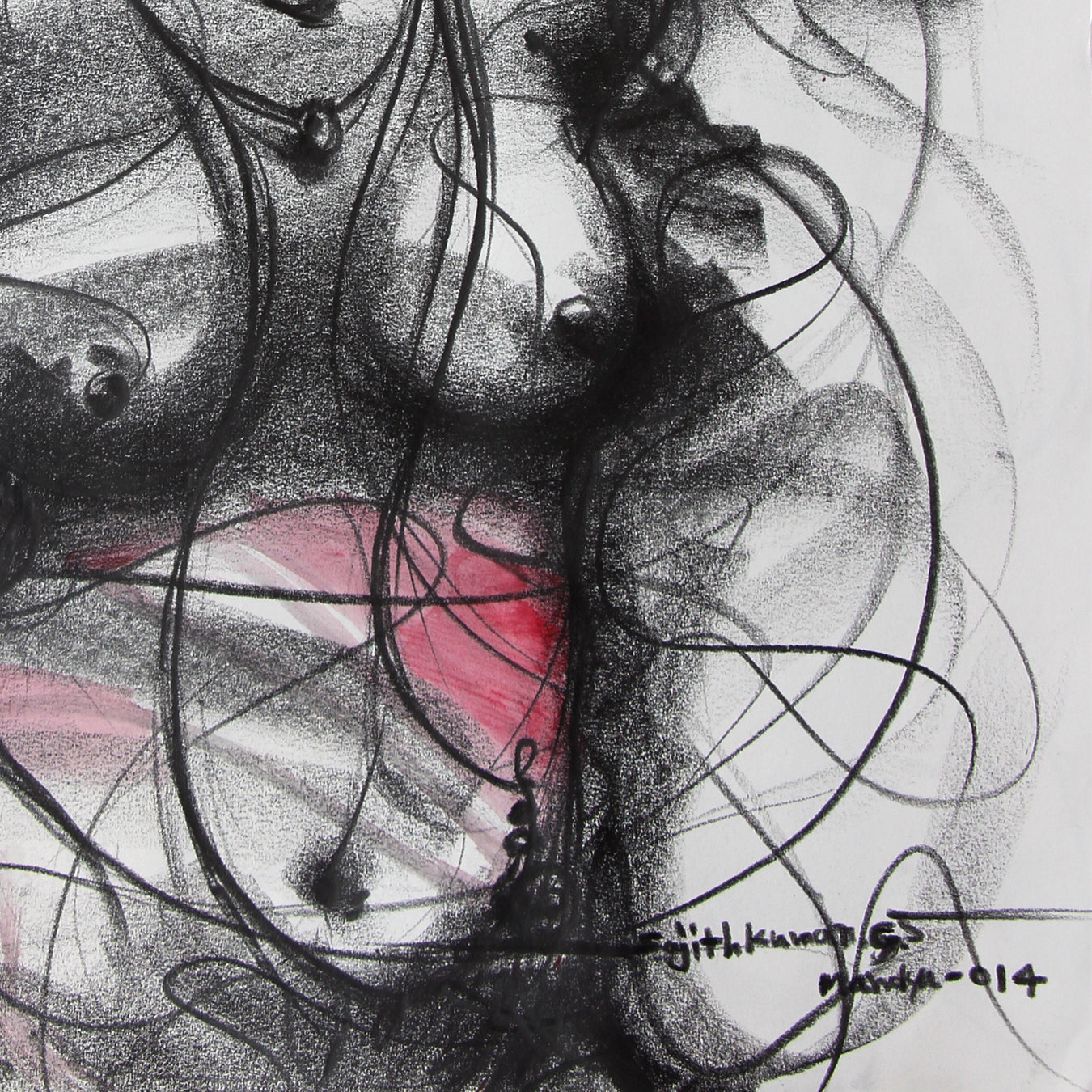 Nude Drawing-088 - SUJITH KUMAR GS MANDYA Art Studio Gallery (SKGSM Art Studio Gallery)