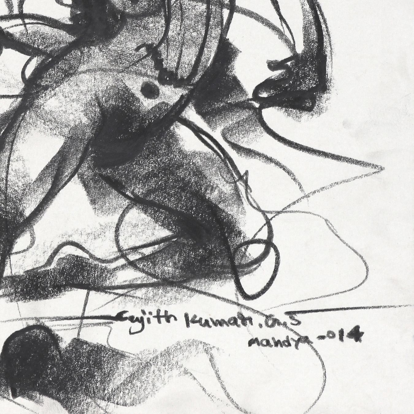 Nude Drawing-108 - SUJITH KUMAR GS MANDYA Art Studio Gallery (SKGSM Art Studio Gallery)