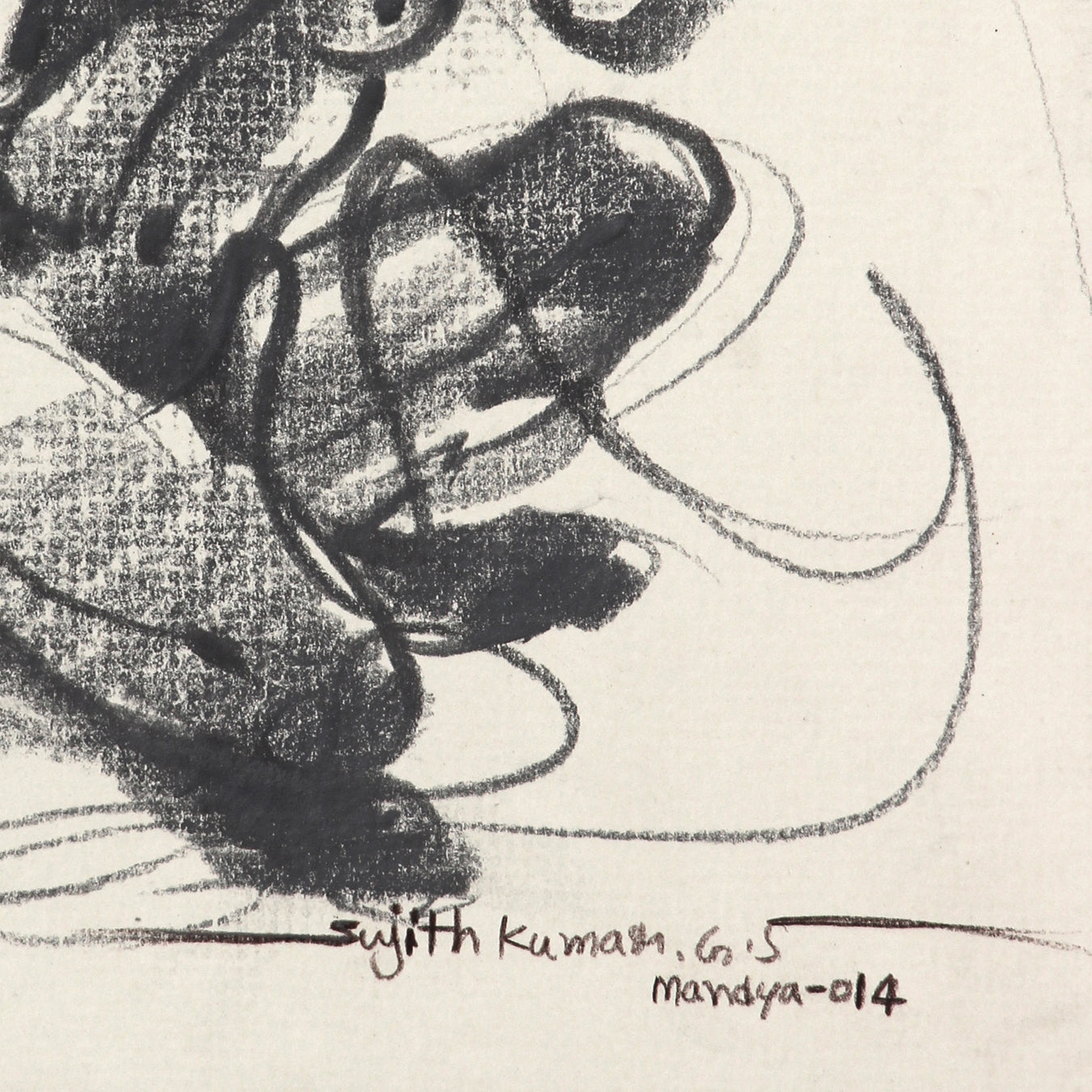 Nude Drawing-109 - SUJITH KUMAR GS MANDYA Art Studio Gallery (SKGSM Art Studio Gallery)