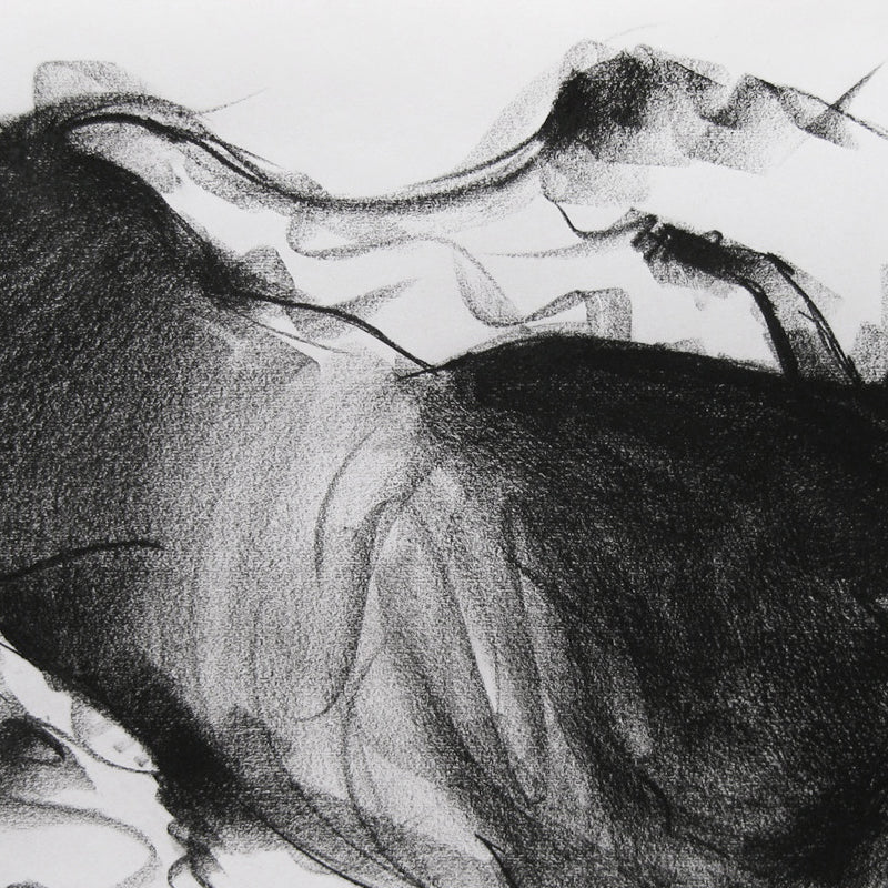 Bull Drawing-024 - SUJITH KUMAR GS MANDYA Art Studio Gallery (SKGSM Art Studio Gallery)