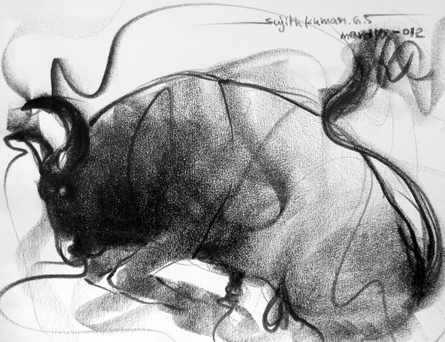 Bull Drawing-119a