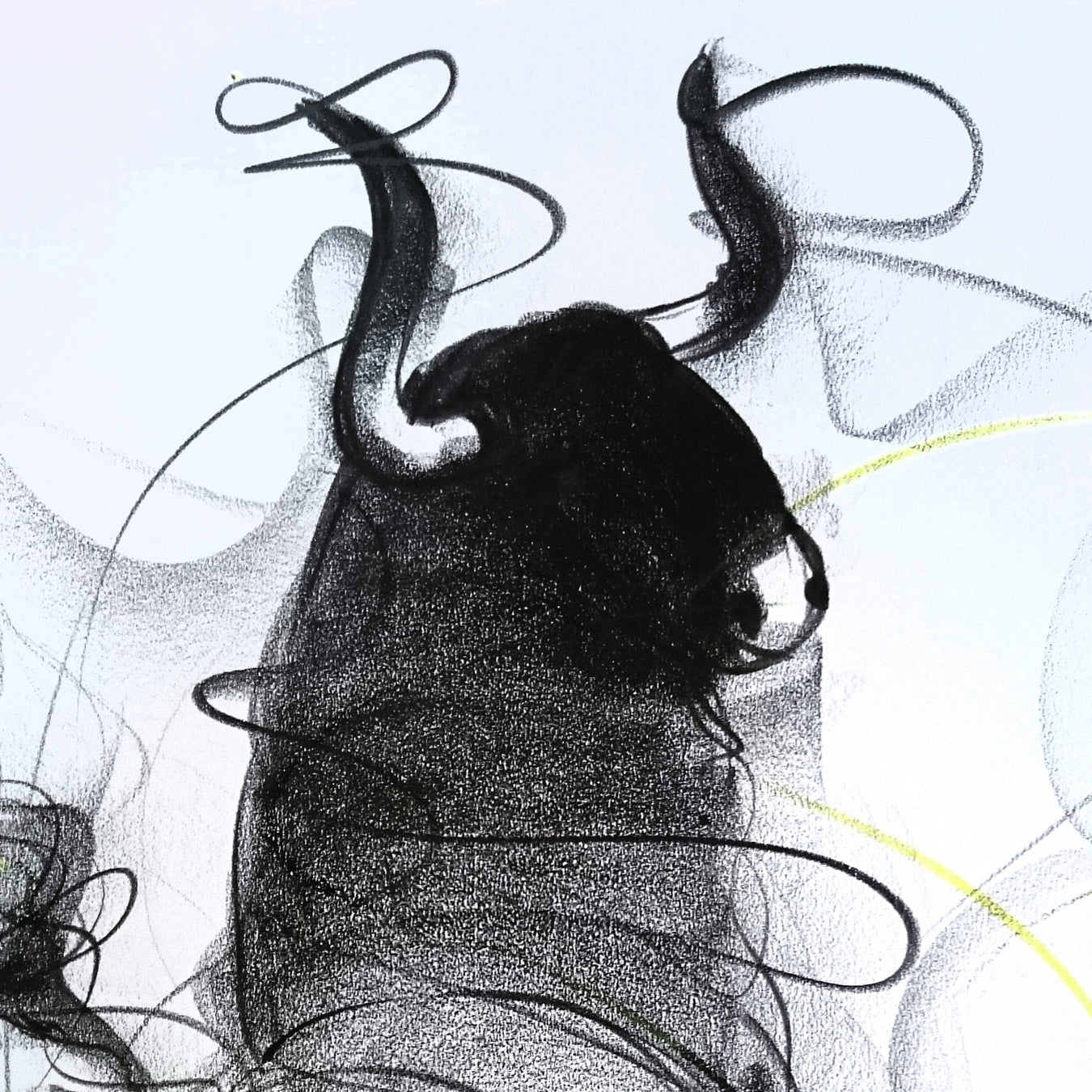 Bull Drawing-601 - SUJITH KUMAR GS MANDYA Art Studio Gallery (SKGSM Art Studio Gallery)