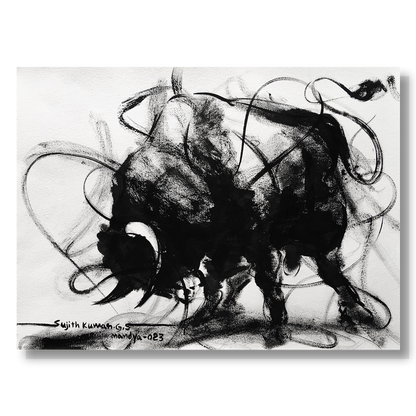Bull Drawing-978