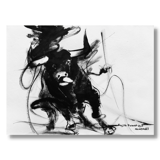 Bull Drawing-981
