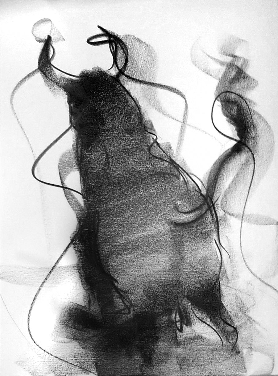 Bull Drawing-118a - SUJITH KUMAR GS MANDYA Art Studio Gallery (SKGSM Art Studio Gallery)