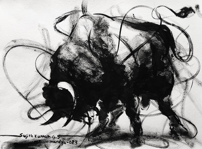 Bull Drawing-978