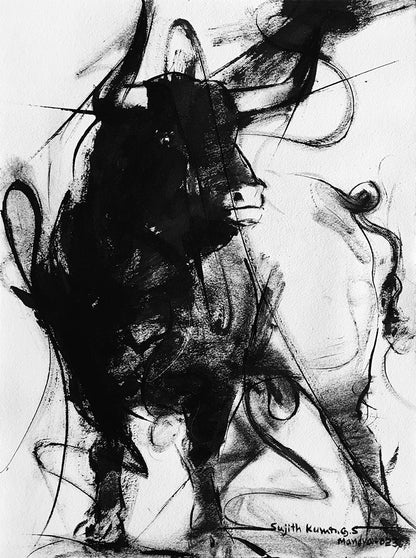 Bull Drawing-982