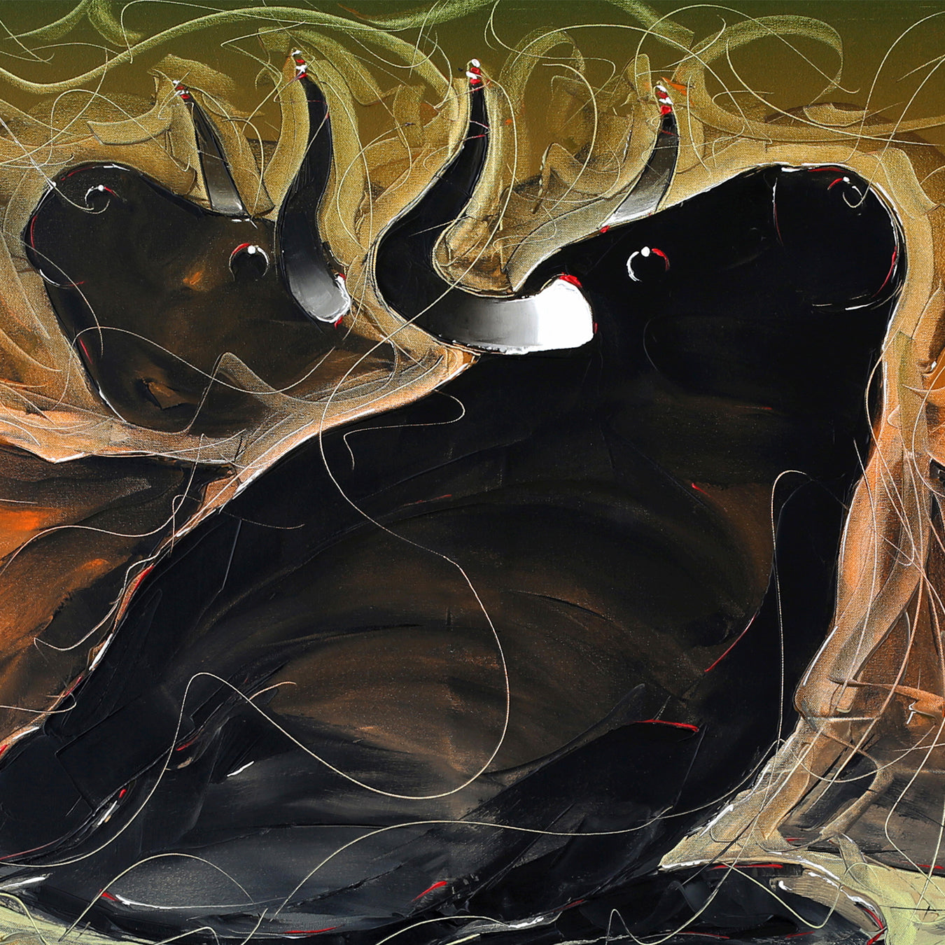 Bull-102 - SUJITH KUMAR GS MANDYA Art Studio Gallery (SKGSM Art Studio Gallery)