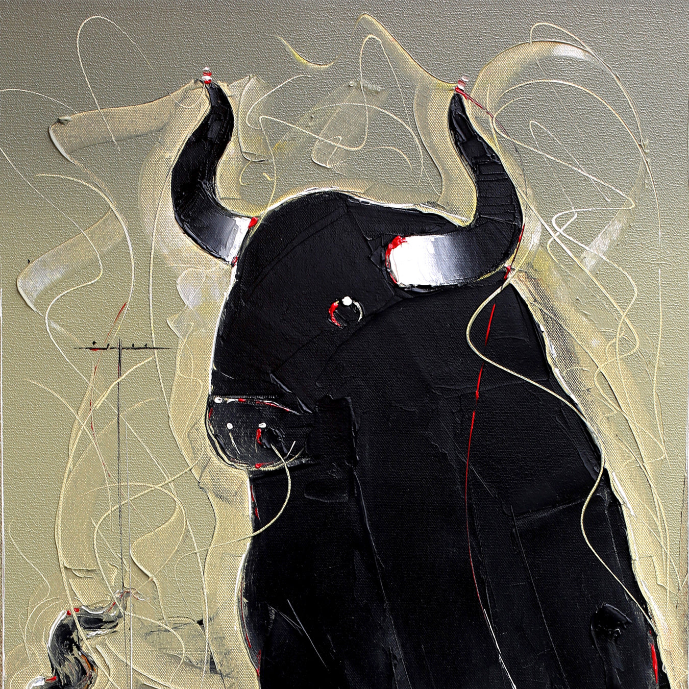 Bull-106 - SUJITH KUMAR GS MANDYA Art Studio Gallery (SKGSM Art Studio Gallery)