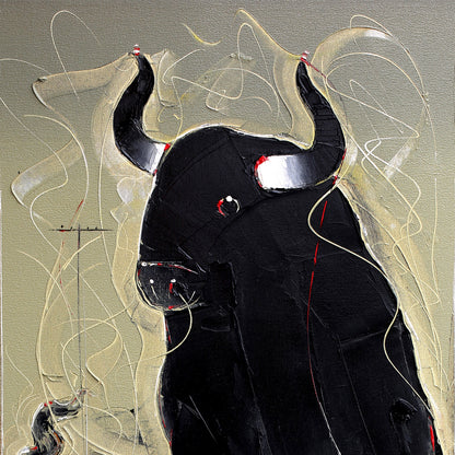 Bull-106 - SUJITH KUMAR GS MANDYA Art Studio Gallery (SKGSM Art Studio Gallery)