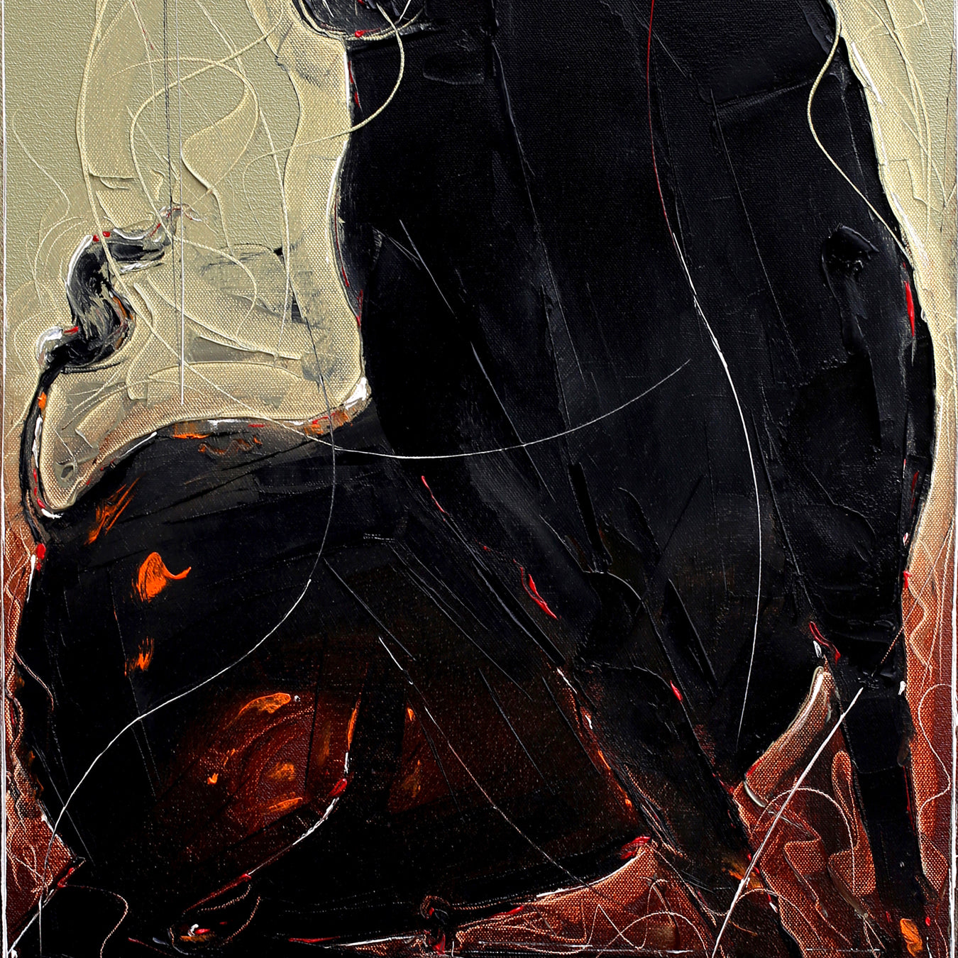 Bull-106 - SUJITH KUMAR GS MANDYA Art Studio Gallery (SKGSM Art Studio Gallery)