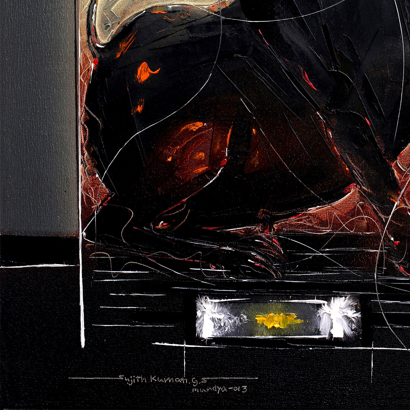Bull-106 - SUJITH KUMAR GS MANDYA Art Studio Gallery (SKGSM Art Studio Gallery)