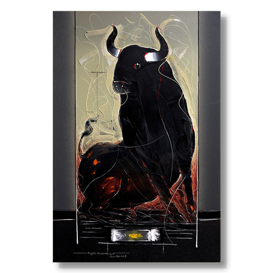 Bull-106 - SUJITH KUMAR GS MANDYA Art Studio Gallery (SKGSM Art Studio Gallery)