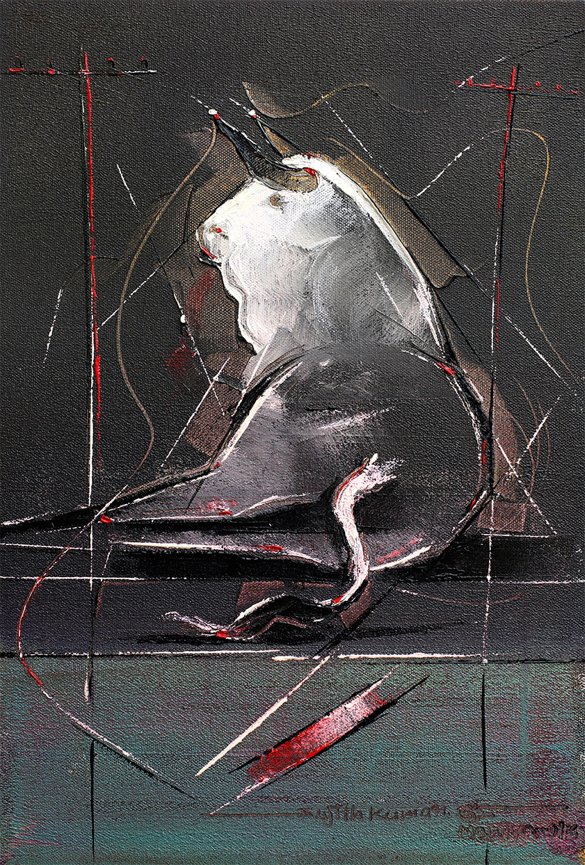 Bull-110 - SUJITH KUMAR GS MANDYA Art Studio Gallery (SKGSM Art Studio Gallery)