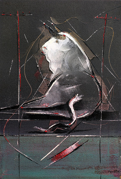 Bull-110 - SUJITH KUMAR GS MANDYA Art Studio Gallery (SKGSM Art Studio Gallery)
