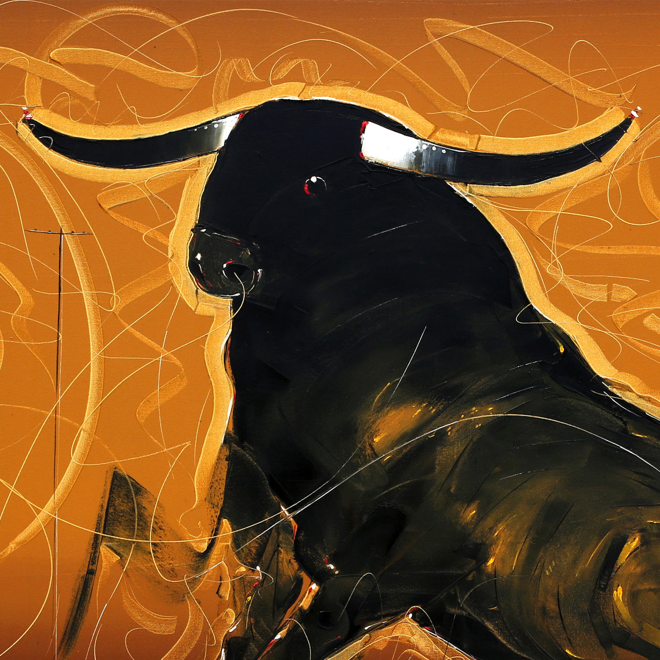 Bull-112 - SUJITH KUMAR GS MANDYA Art Studio Gallery (SKGSM Art Studio Gallery)