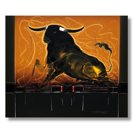 Bull-112 - SUJITH KUMAR GS MANDYA Art Studio Gallery (SKGSM Art Studio Gallery)