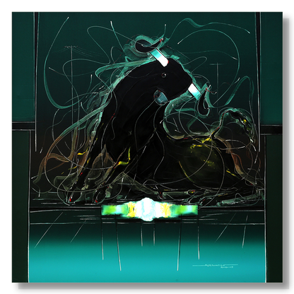 Bull-113 - SUJITH KUMAR GS MANDYA Art Studio Gallery (SKGSM Art Studio Gallery)
