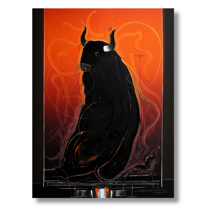 Bull-114 - SUJITH KUMAR GS MANDYA Art Studio Gallery (SKGSM Art Studio Gallery)