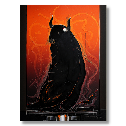 Bull-114 - SUJITH KUMAR GS MANDYA Art Studio Gallery (SKGSM Art Studio Gallery)