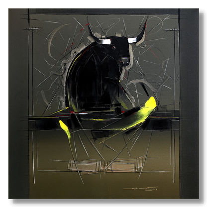 Bull-115 - SUJITH KUMAR GS MANDYA Art Studio Gallery (SKGSM Art Studio Gallery)