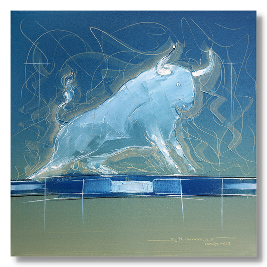 Bull-96 - SUJITH KUMAR GS MANDYA Art Studio Gallery (SKGSM Art Studio Gallery)