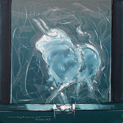 Bull-97 - SUJITH KUMAR GS MANDYA Art Studio Gallery (SKGSM Art Studio Gallery)