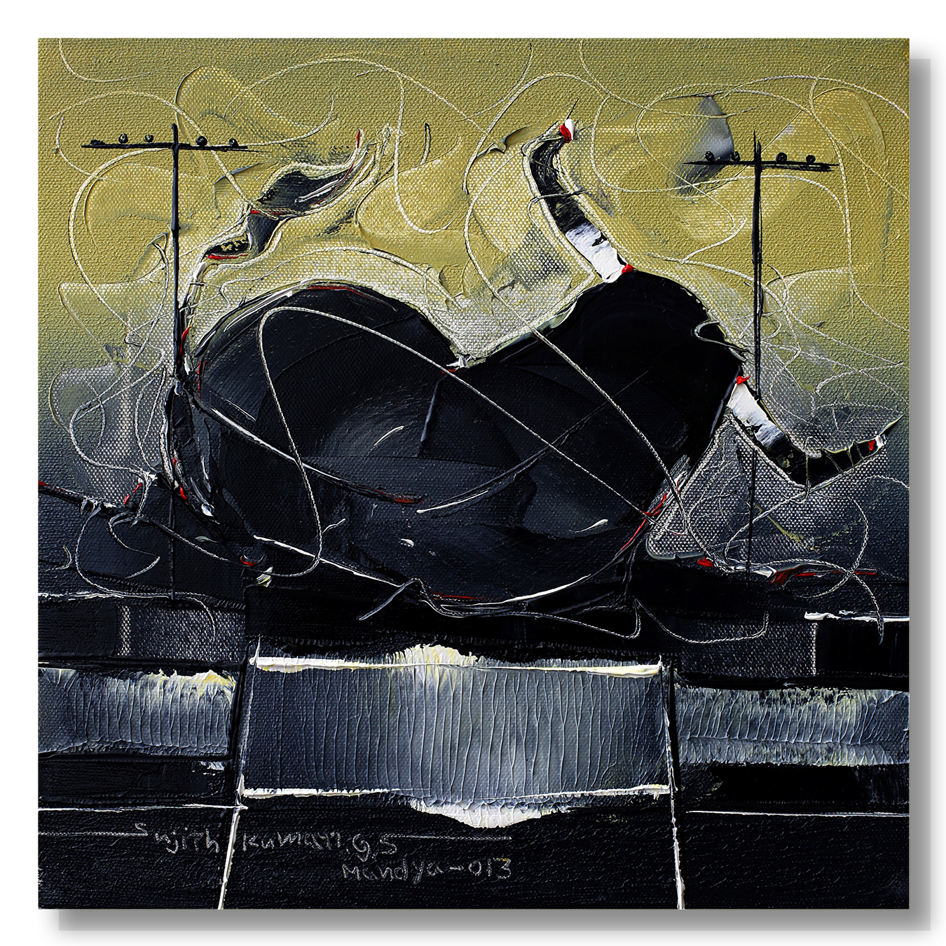 Bull-98 - SUJITH KUMAR GS MANDYA Art Studio Gallery (SKGSM Art Studio Gallery)