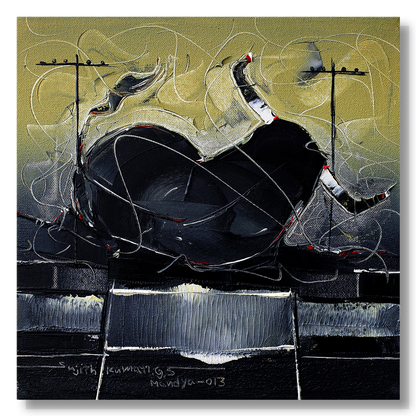 Bull-98 - SUJITH KUMAR GS MANDYA Art Studio Gallery (SKGSM Art Studio Gallery)