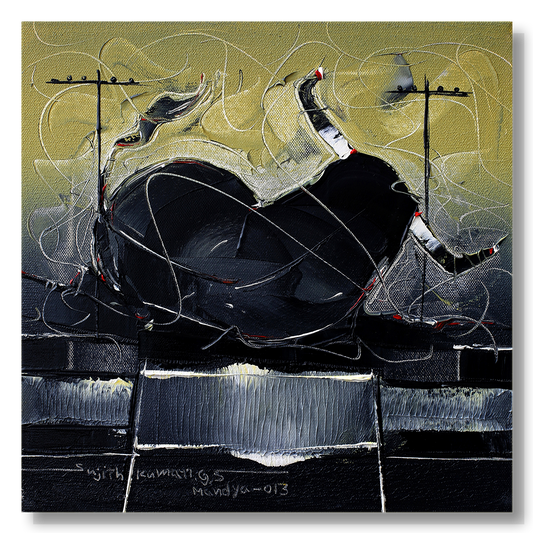 Bull-98 - SUJITH KUMAR GS MANDYA Art Studio Gallery (SKGSM Art Studio Gallery)