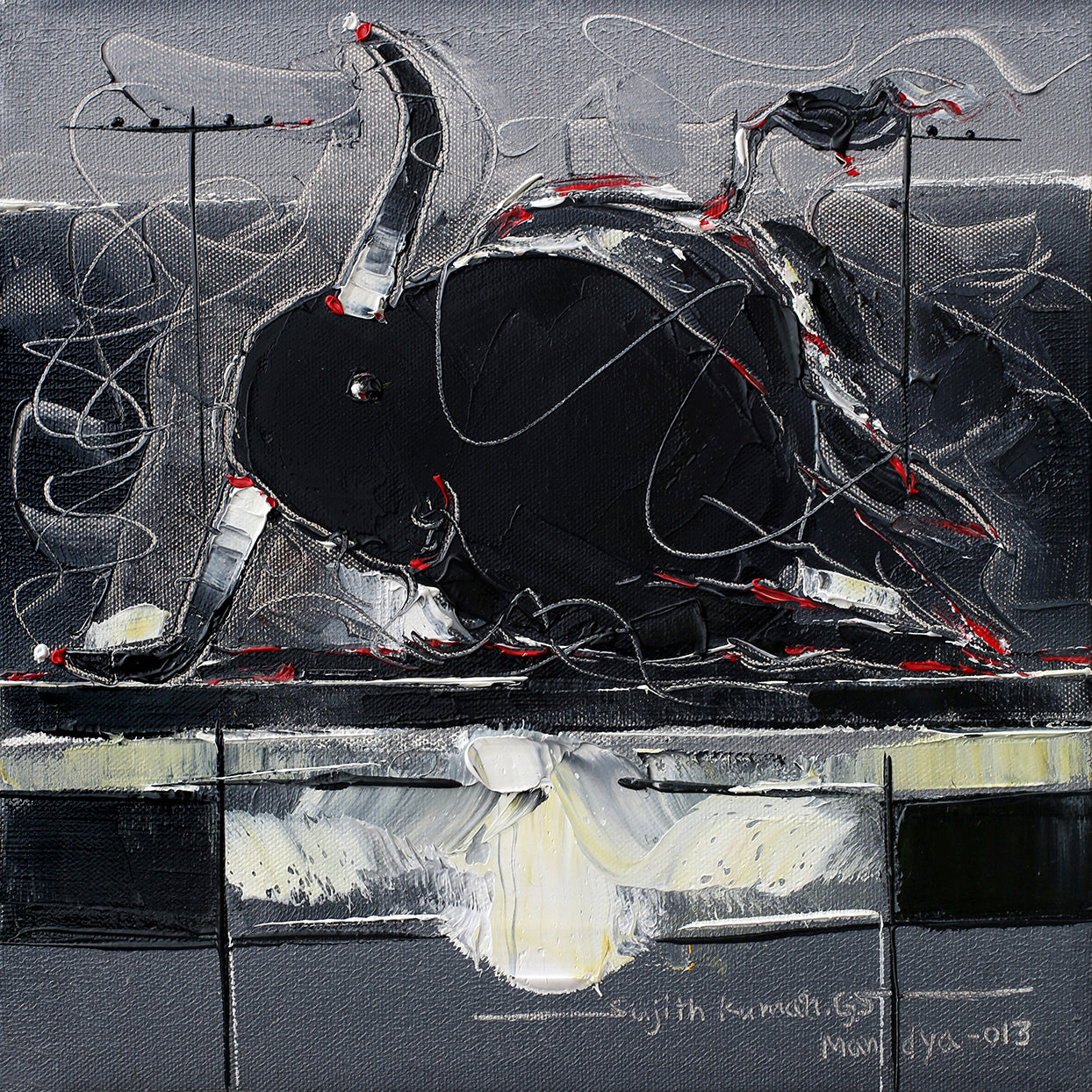 Bull-99 - SUJITH KUMAR GS MANDYA Art Studio Gallery (SKGSM Art Studio Gallery)