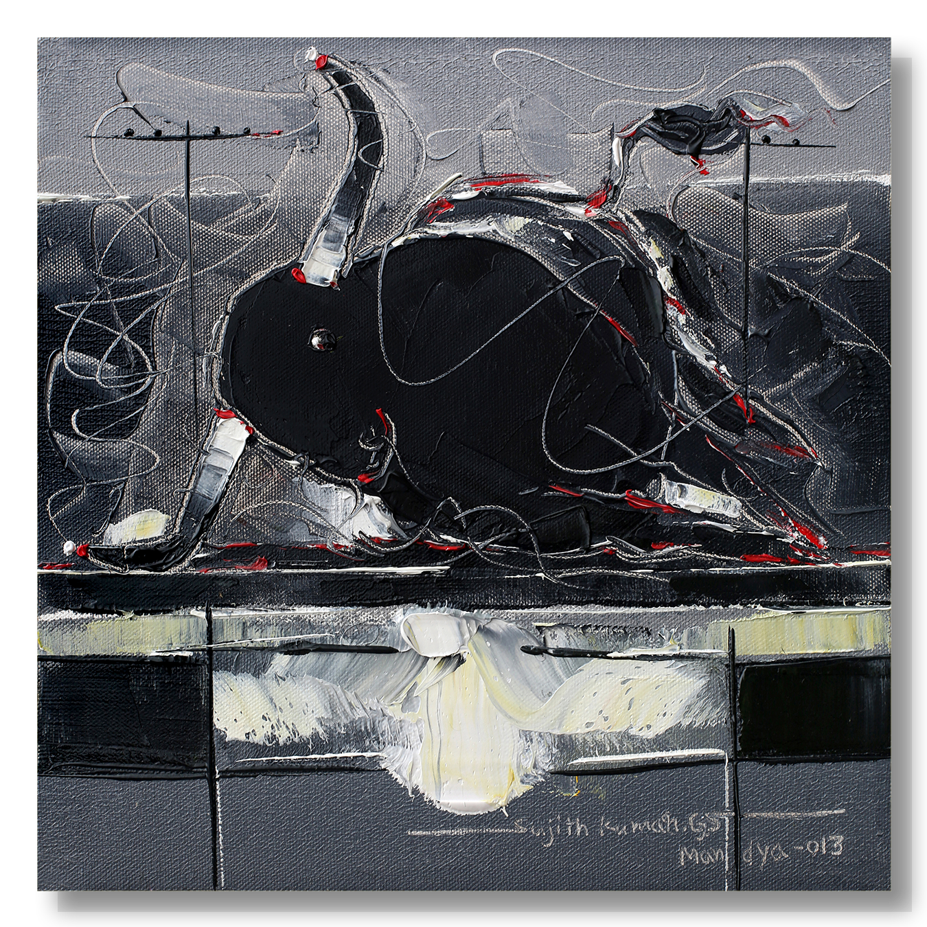 Bull-99 - SUJITH KUMAR GS MANDYA Art Studio Gallery (SKGSM Art Studio Gallery)