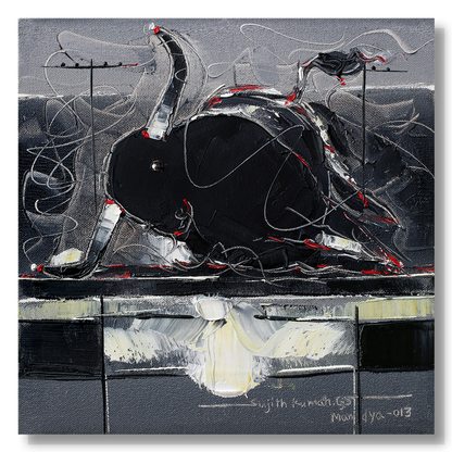 Bull-99 - SUJITH KUMAR GS MANDYA Art Studio Gallery (SKGSM Art Studio Gallery)